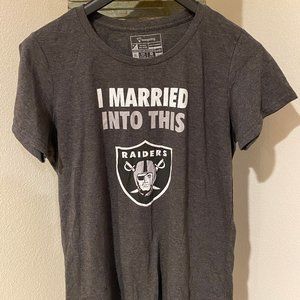Raiders "I married into this" Tee - Women's XL